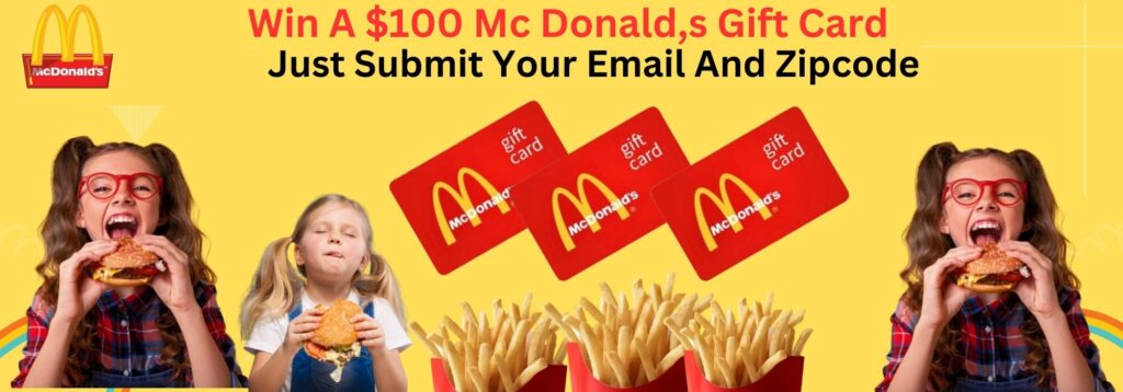 Mc Donald,s Gift Card